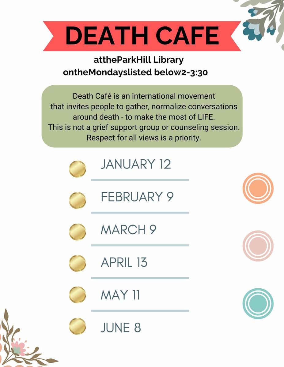 Denver Death Cafe at Park Hill Branch Library