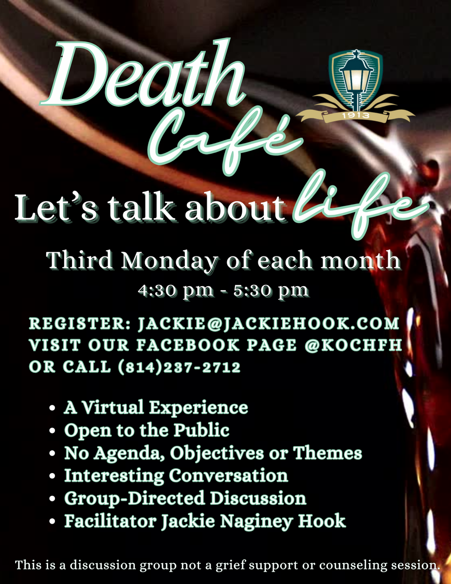 Online Death Cafe State College PA EDT