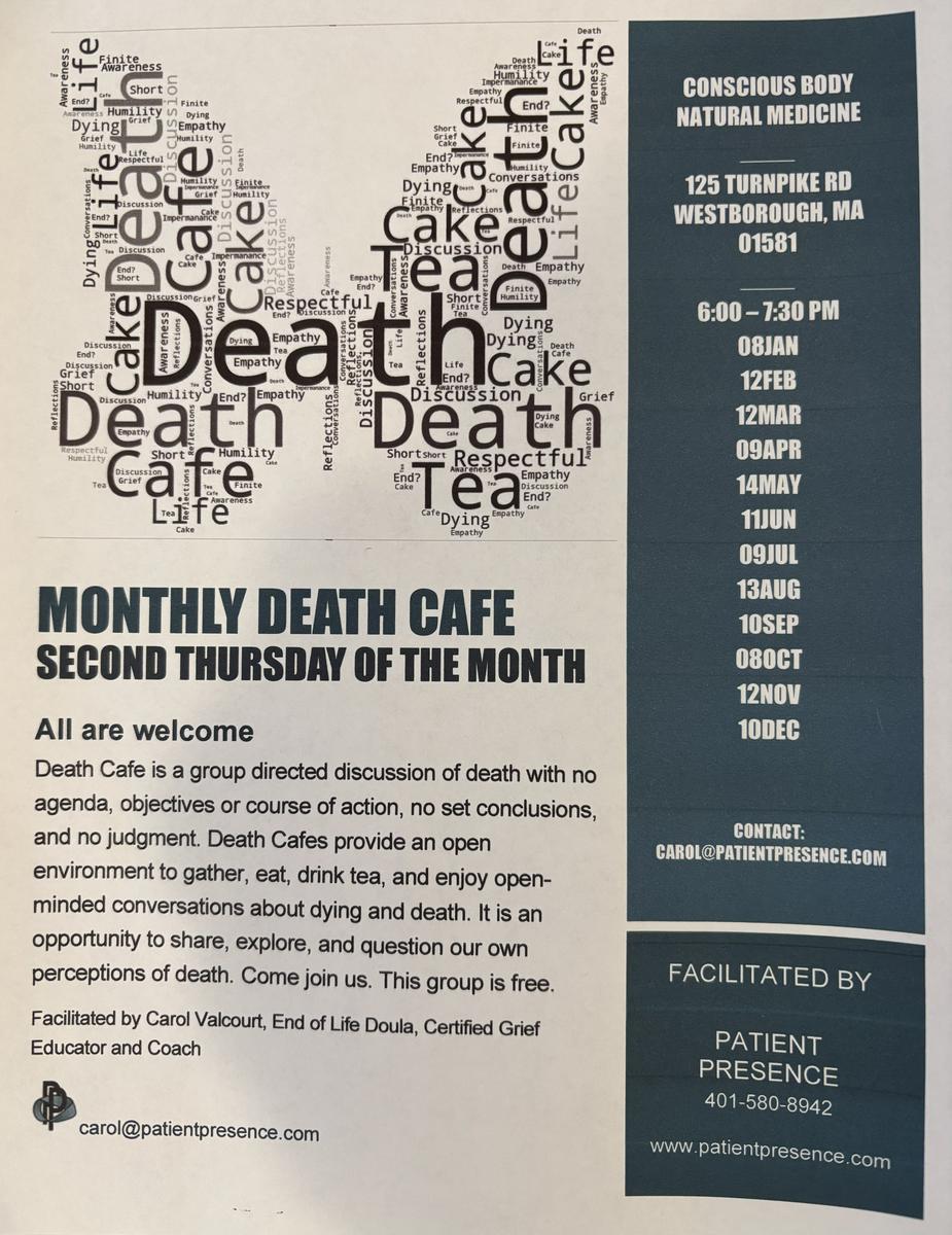 Westborough, MA Death Cafe