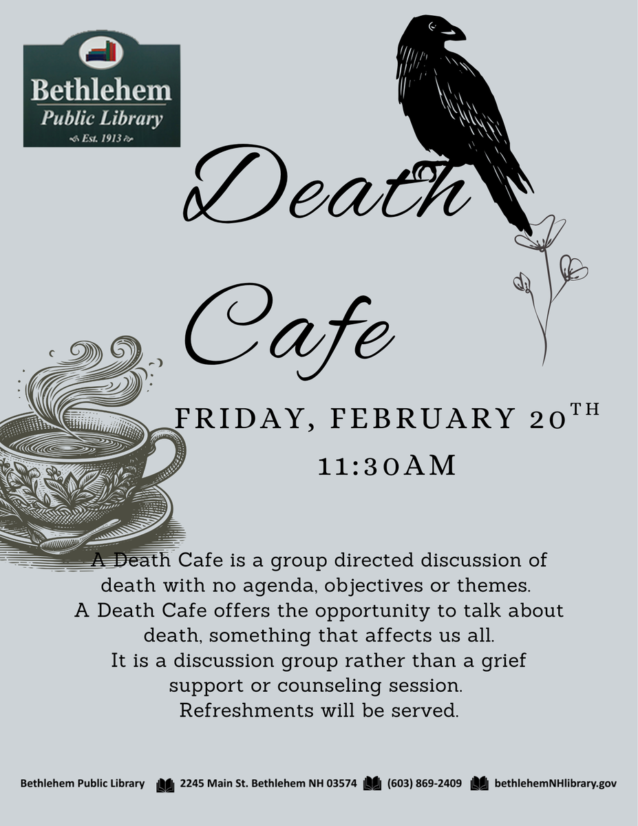 Bethlehem NH Death Cafe in the White Mountains