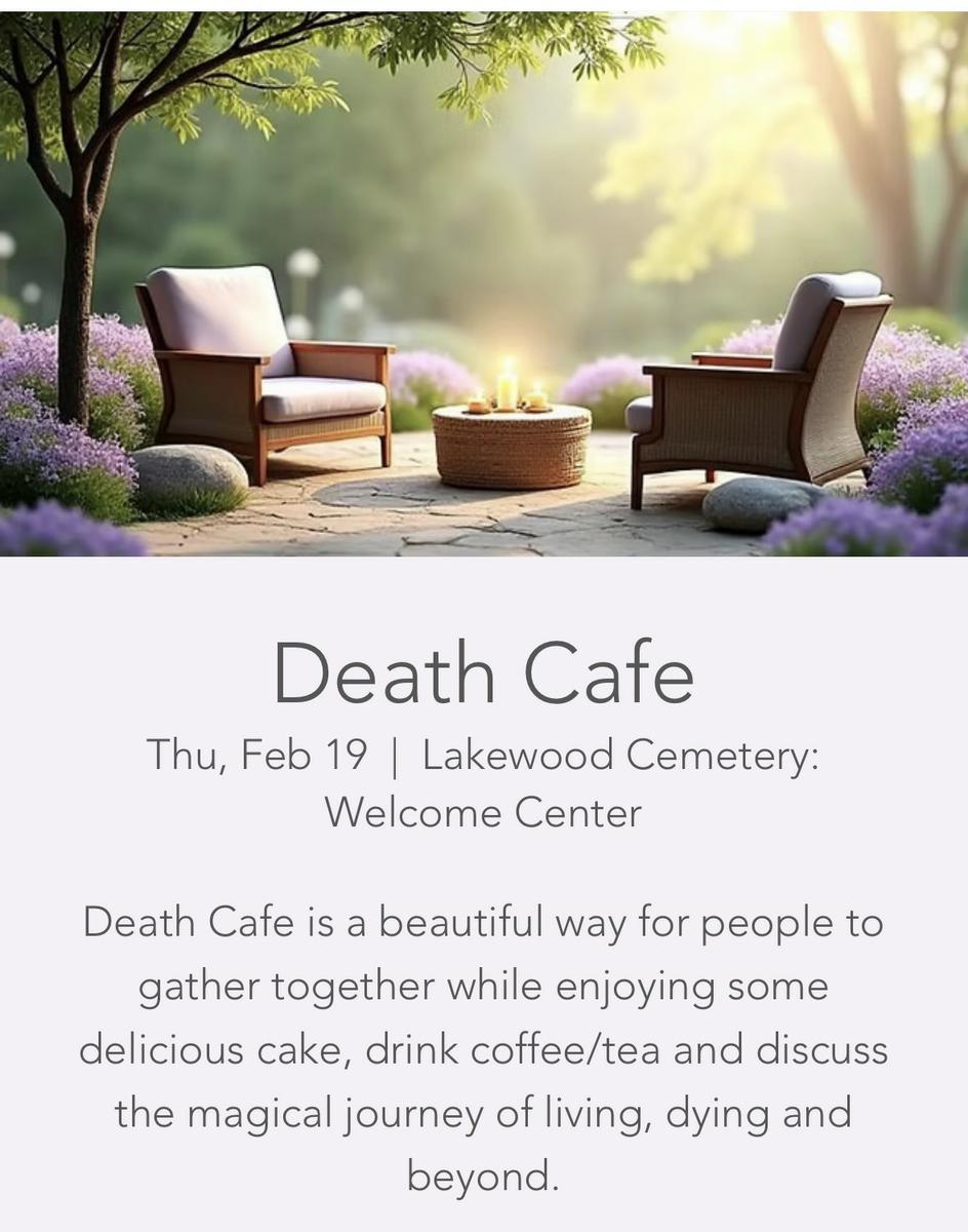 Monthly Death Cafe-  Lakewoods