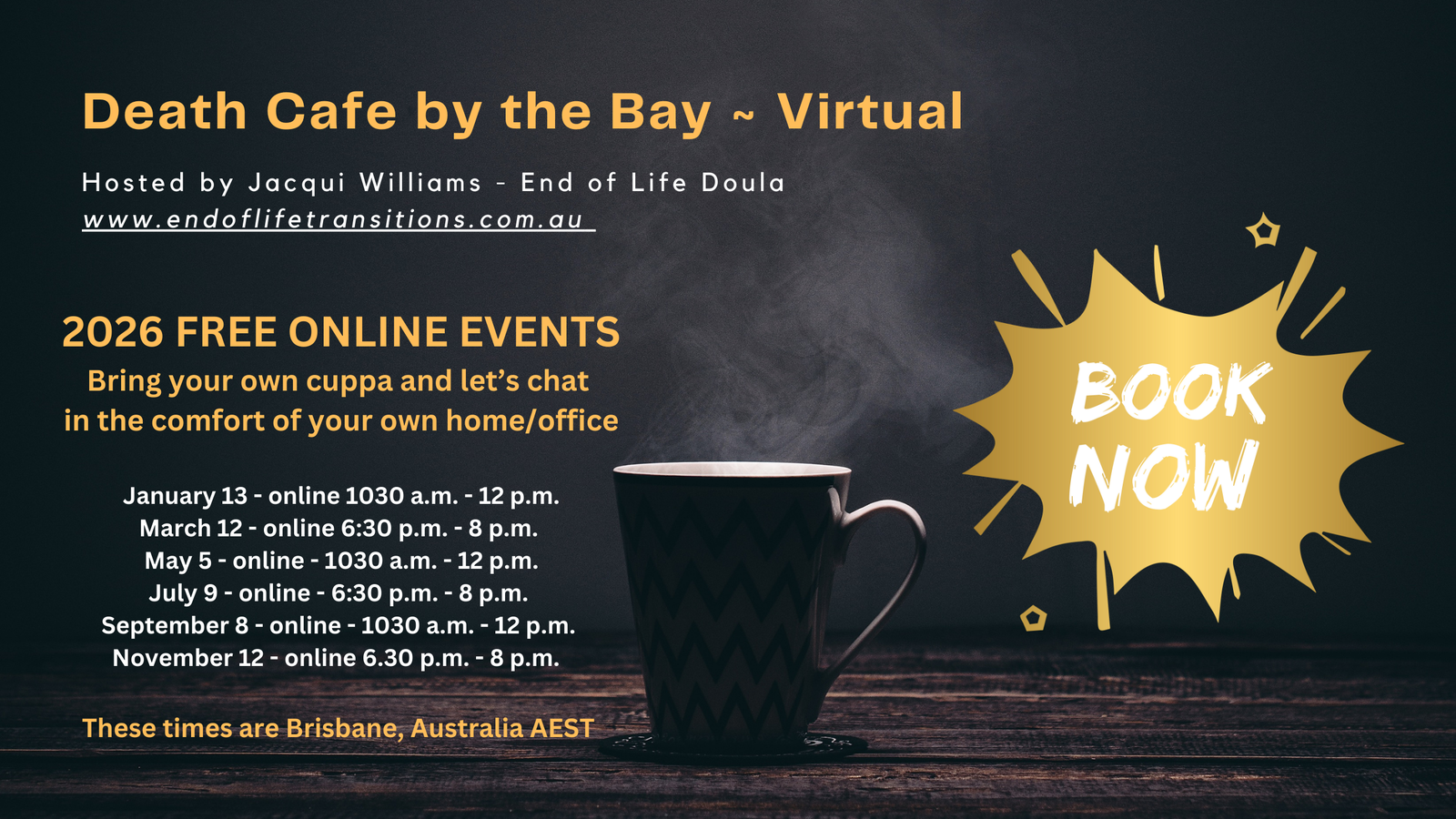 Online Death Cafe by the Bay AEST