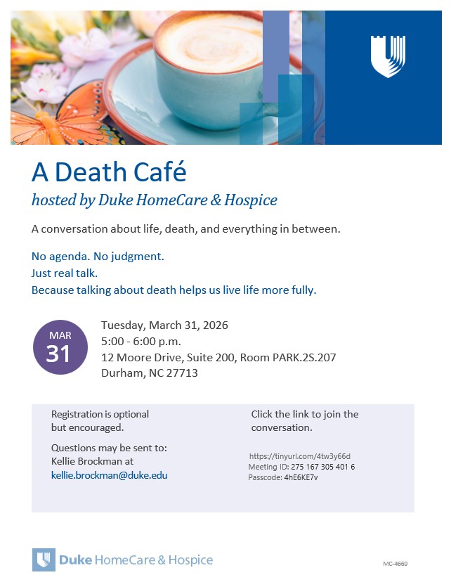 Durham, NC Death Cafe