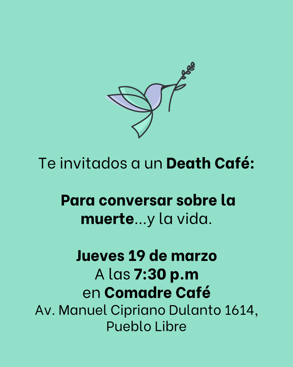 Lima Death Cafe: Diálogos de vida y muerte