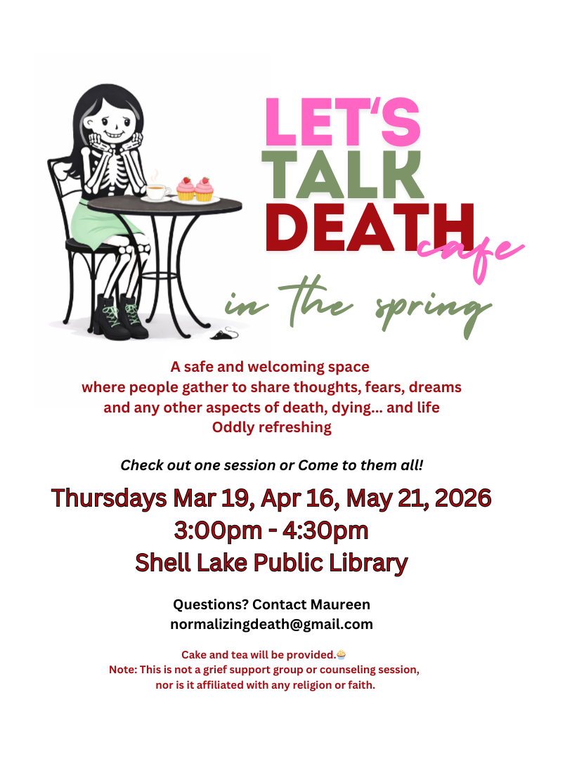 Let's Talk Death Cafe Shell Lake, WI