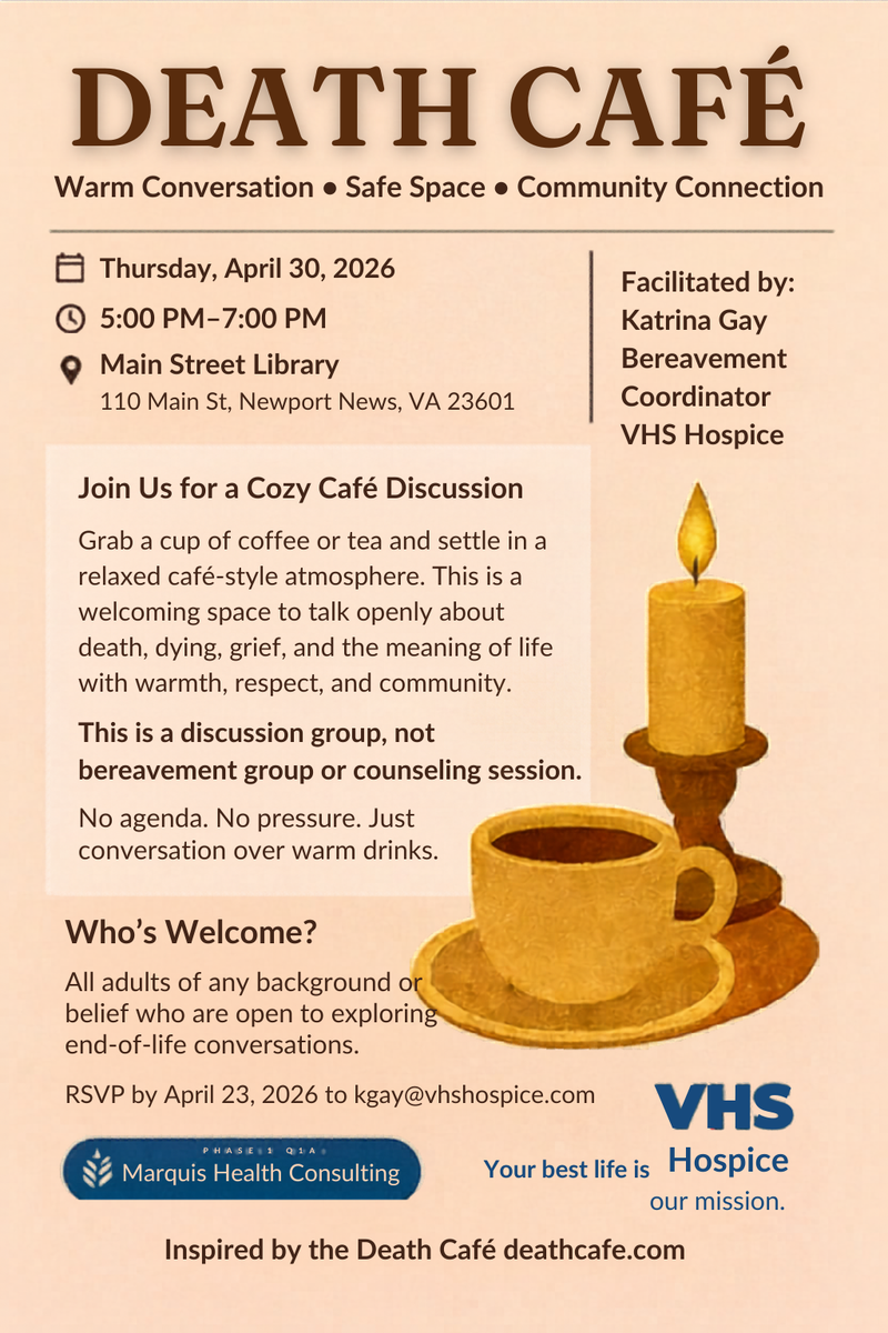 Newport News, Virginia Death Cafe