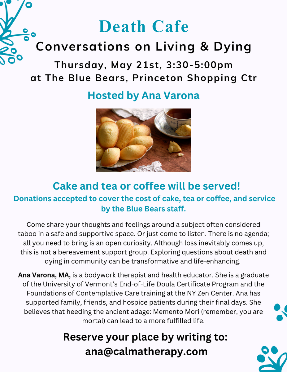 Death Cafe: Conversations on Living & Dying