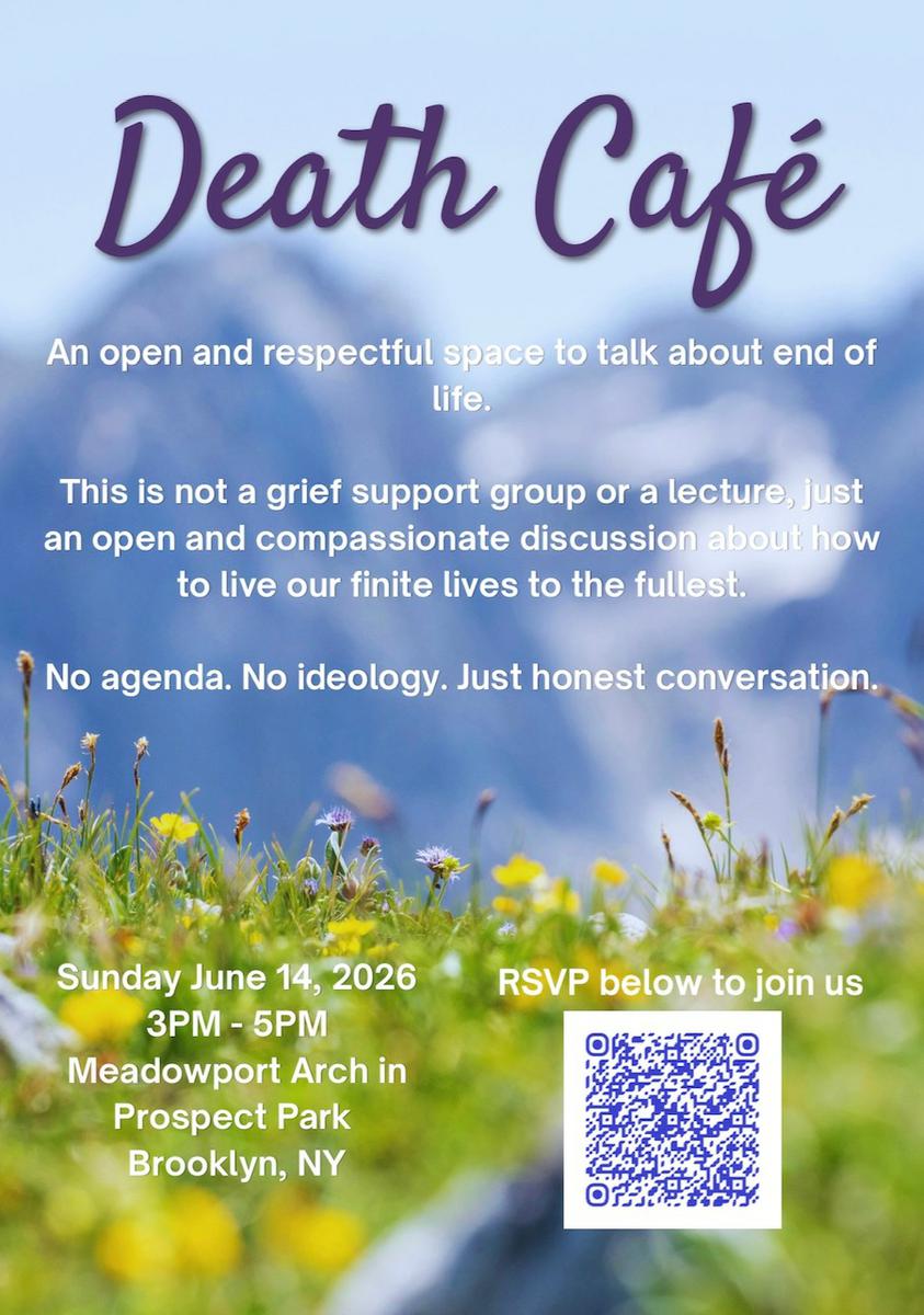 Death Cafe in Prospect Park NY