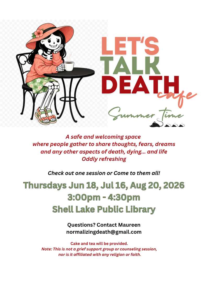 Let's Talk Death Cafe Shell Lake, WI