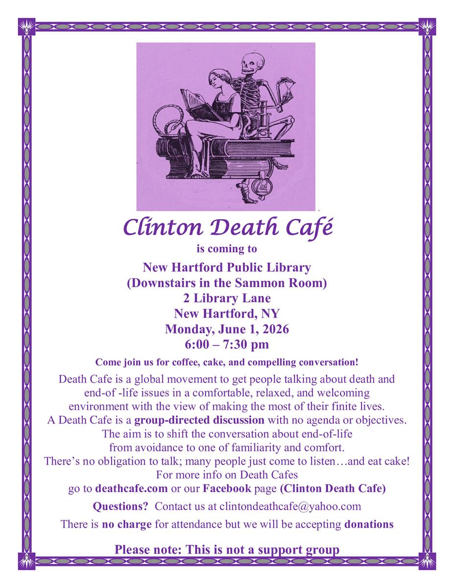 Clinton Death Cafe New Hartford