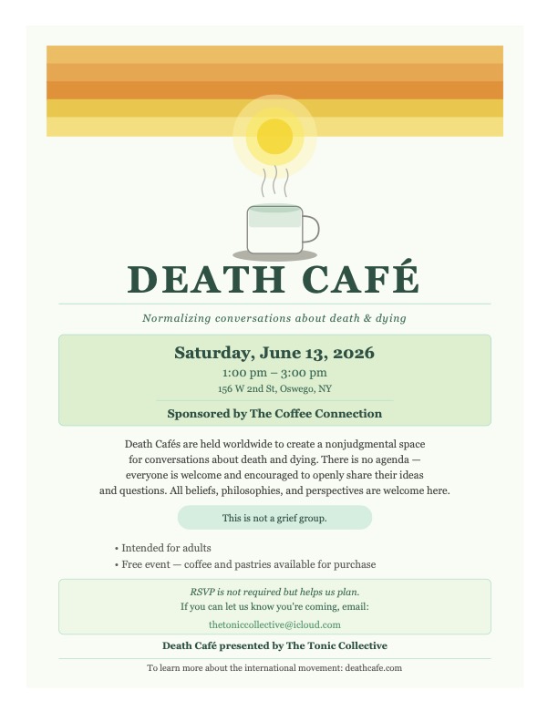 Death Cafe Oswego, NY