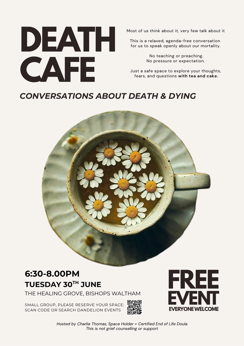 Bishops Waltham Death Cafe: Conversations about Death & Dying
