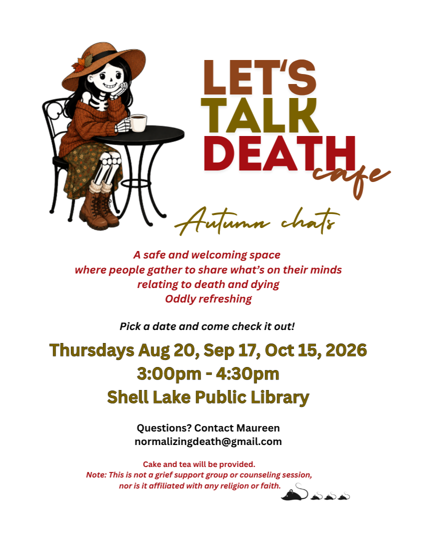Let's Talk Death Cafe Shell Lake, WI