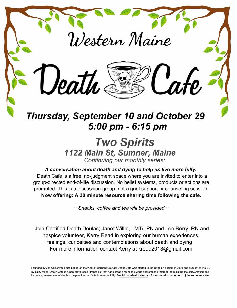 Western Maine Death Cafe 
