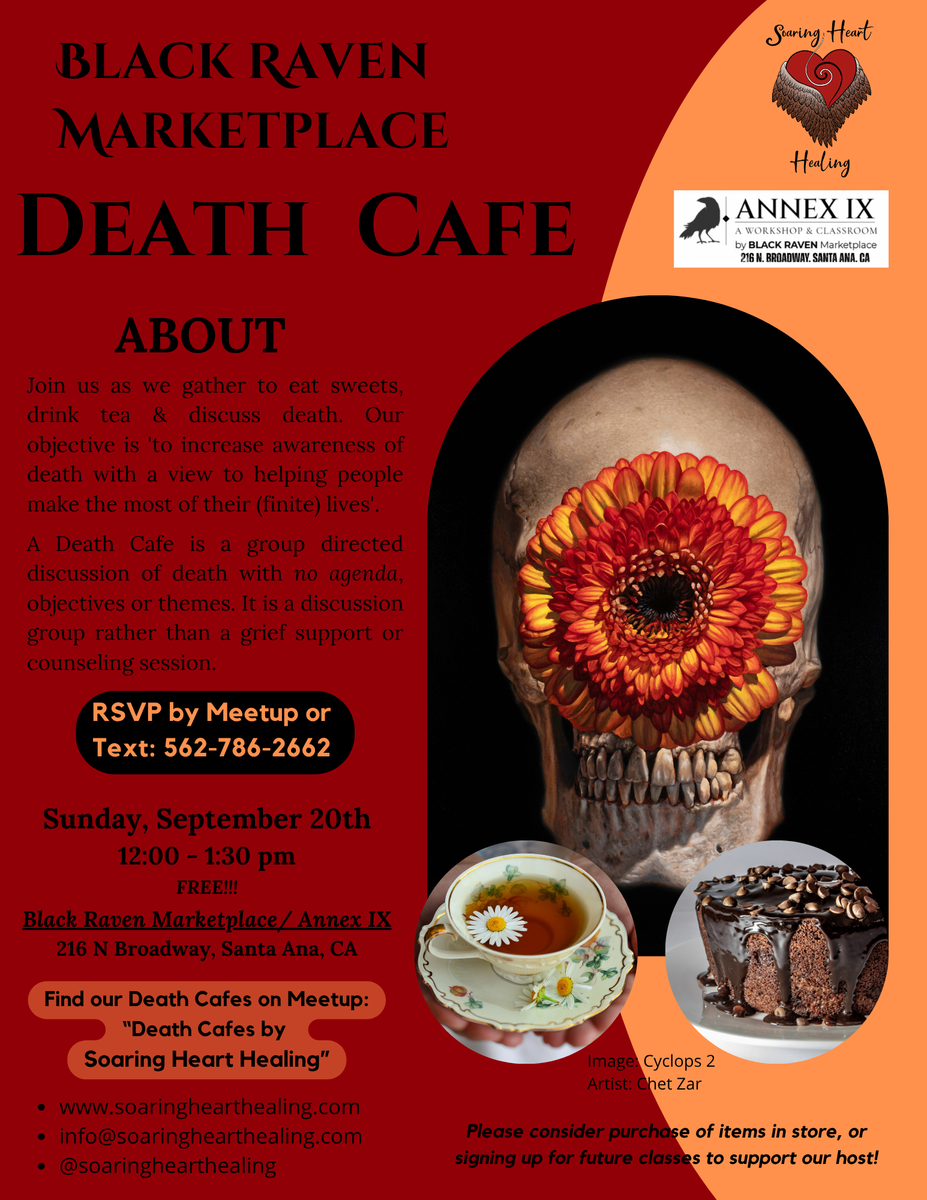 Black Raven Marketplace Death Cafe