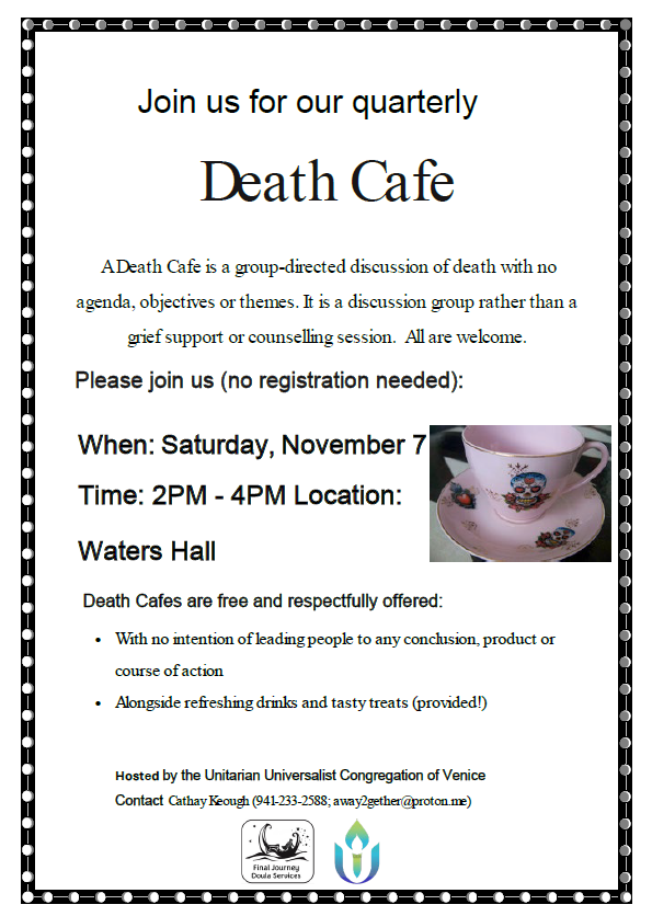 Sarasota County Death Cafe - An Important Conversation