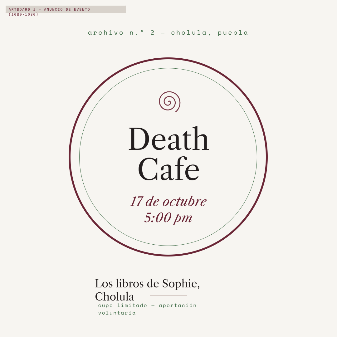 Death Cafe cholula
