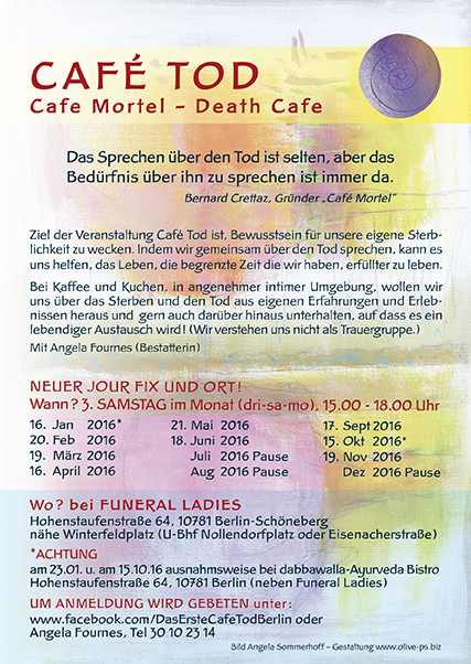 Death Cafe Berlin/Das Erste Cafe Tod Berlin