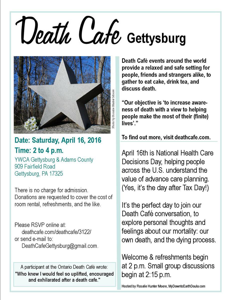 Death Cafe Gettysburg
