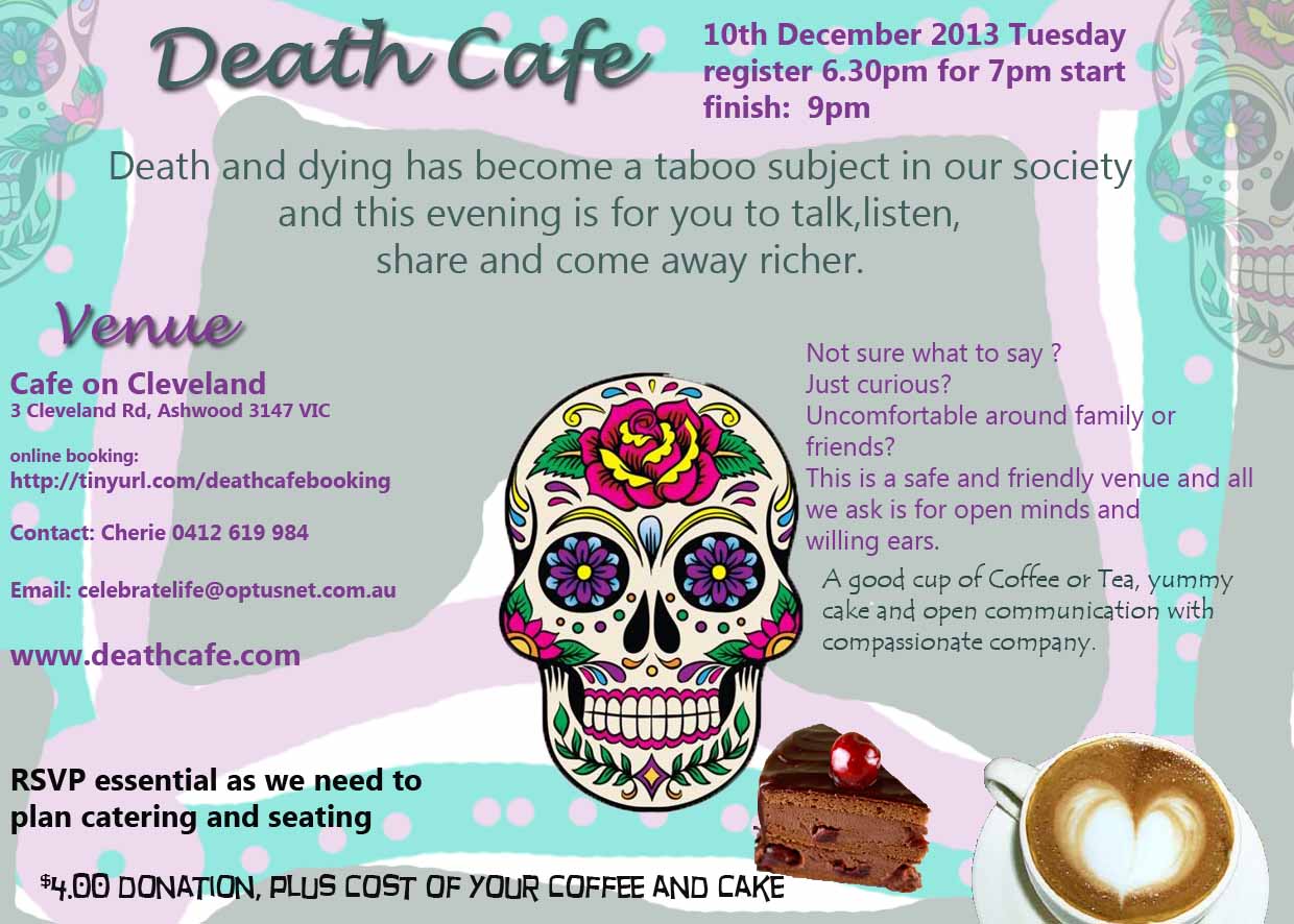 Death Cafe  Ashwood Victoria Australia