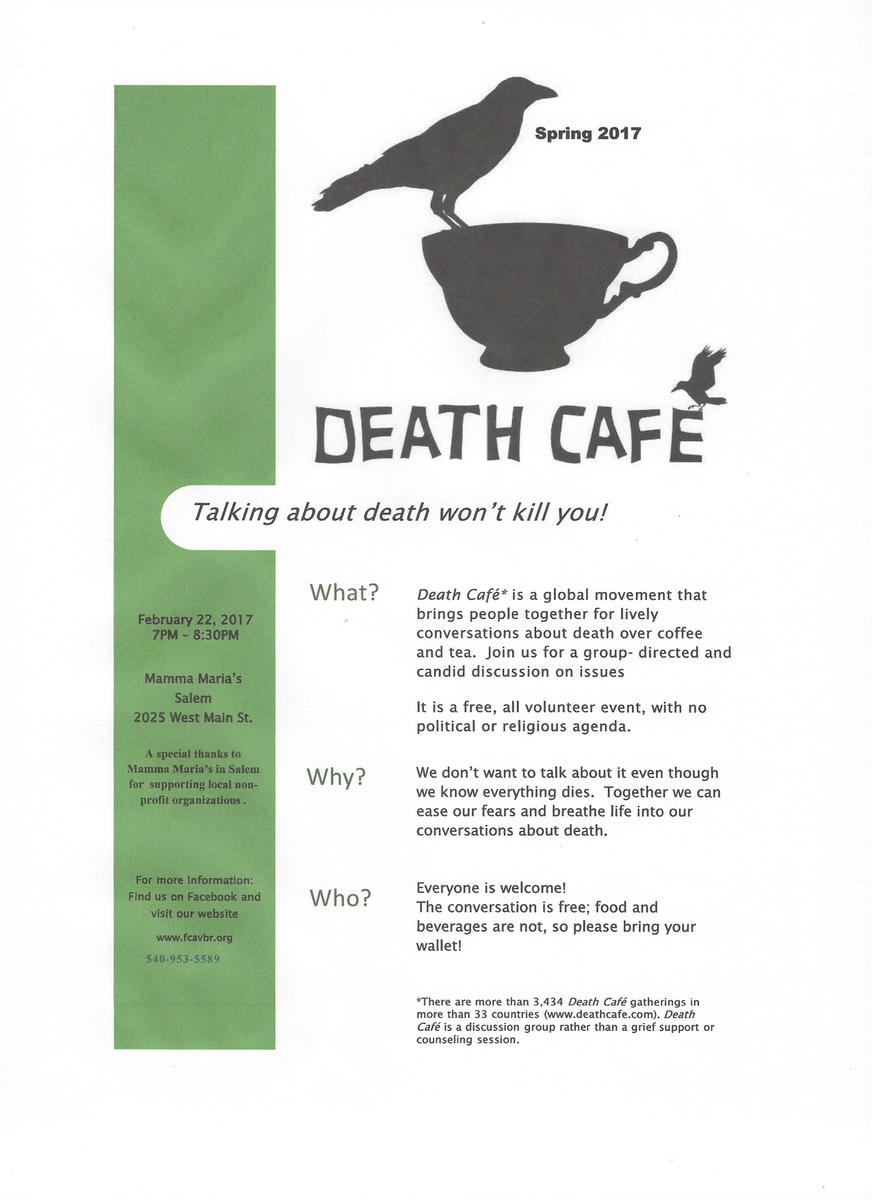 Death Cafe in Salem, VA