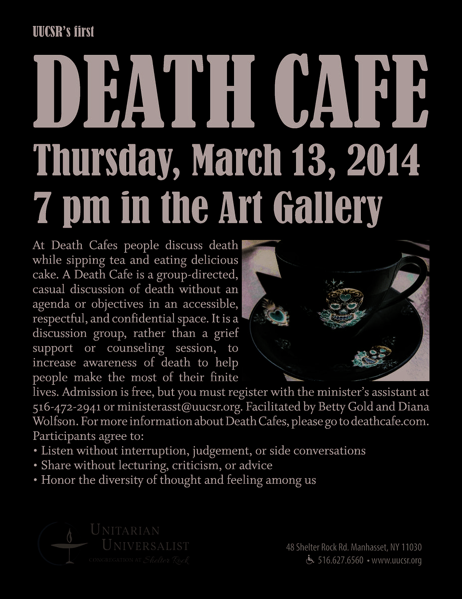 Death Cafe in Manhasset, NY