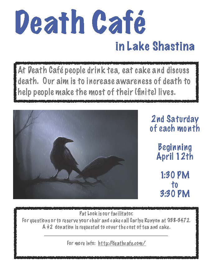 Death Cafe in Lake Shastina, CA