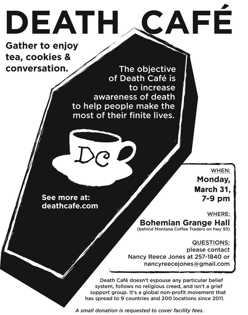 Death Cafe in Whitefish, Montana
