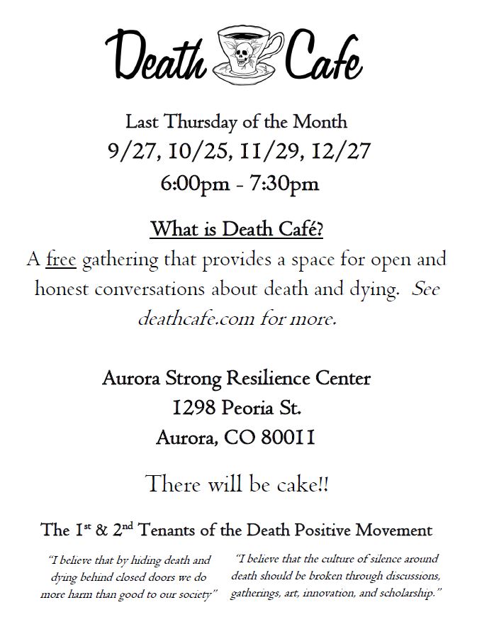 Death Cafe Aurora