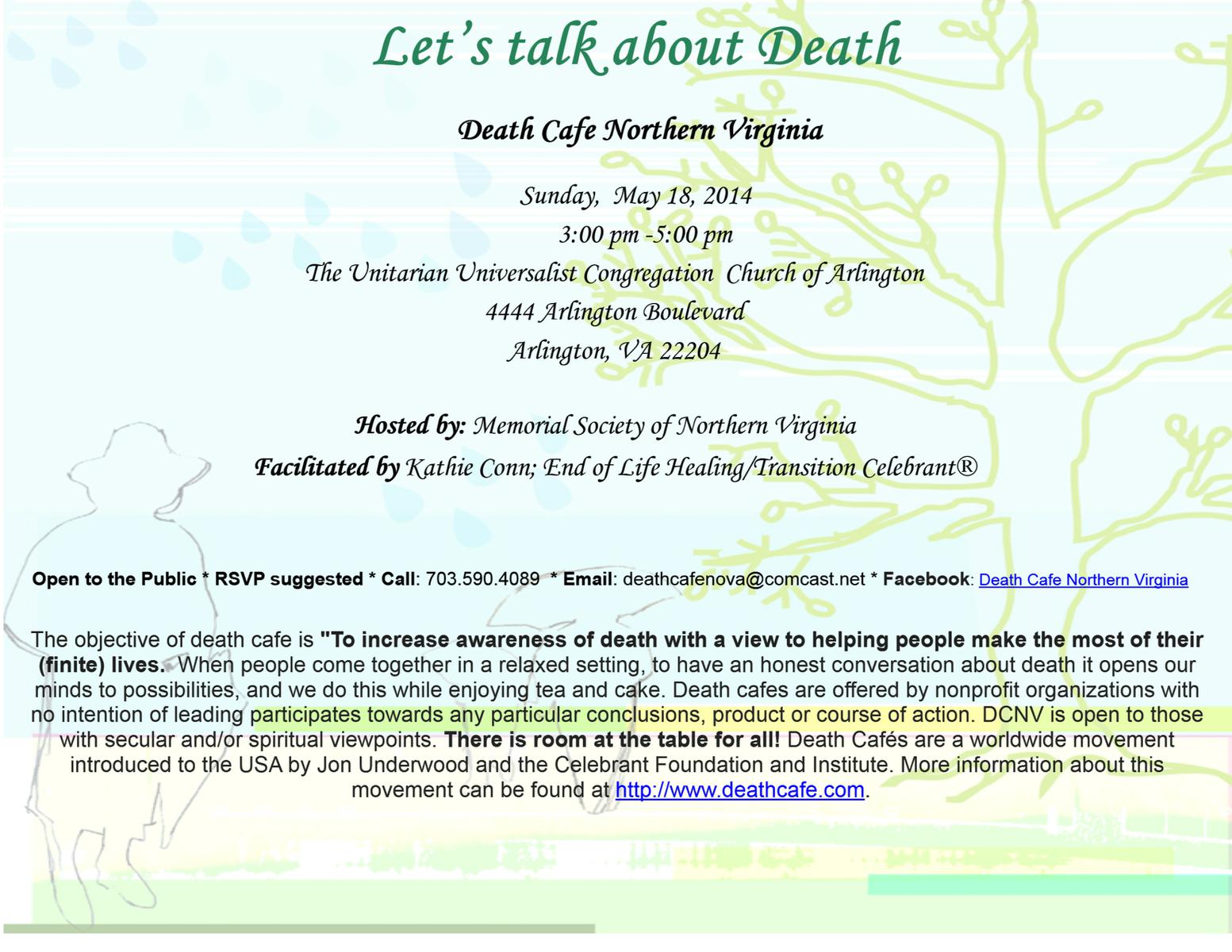 Death Cafe Northern Virginia