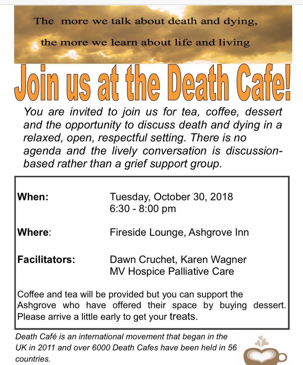 Join us at the Death Cafe