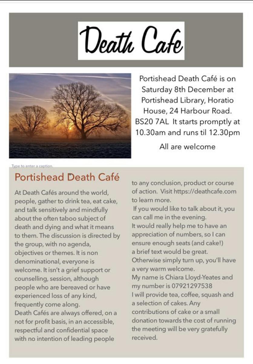 Portishead Death Cafe 