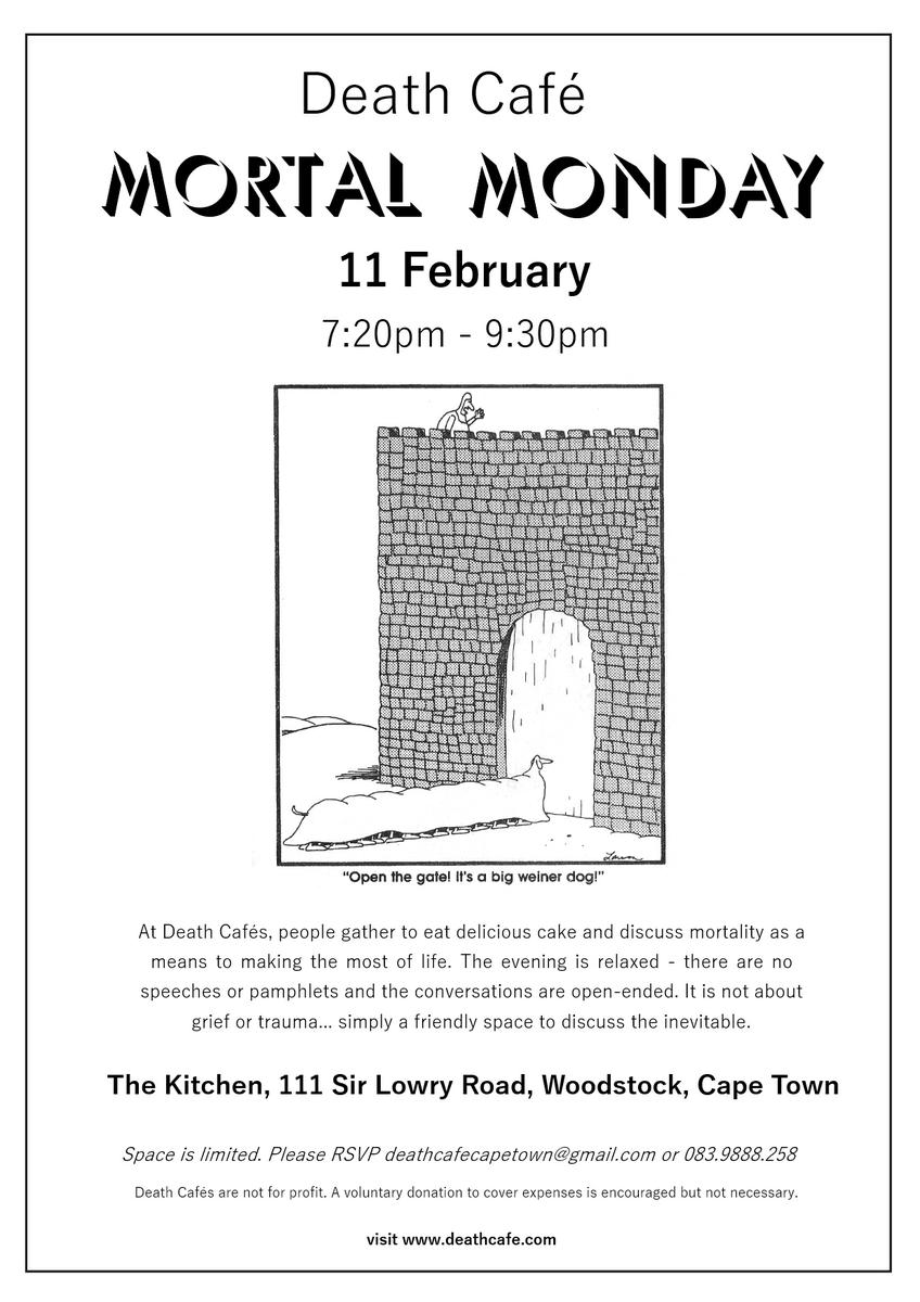 Death Cafe Mortal Monday Cape Town