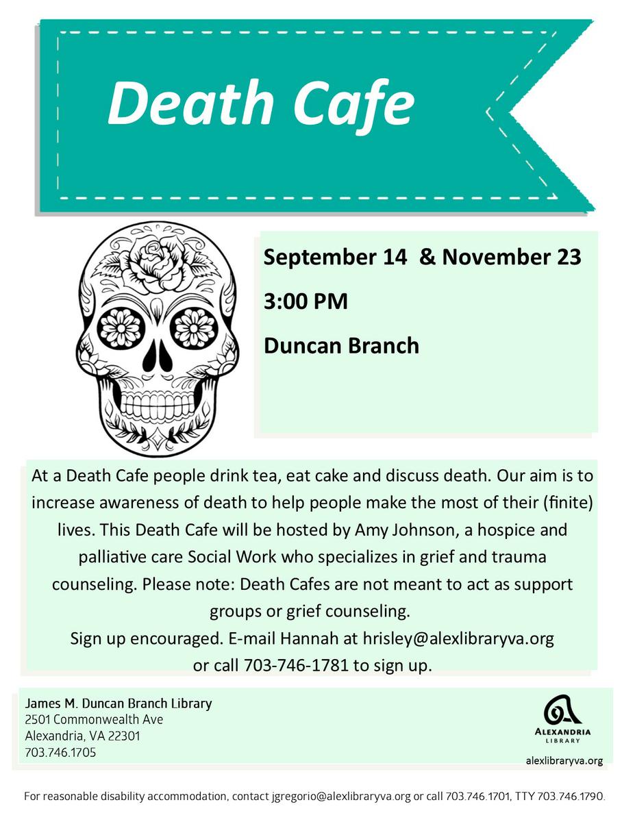 Death Cafe Alexandria 