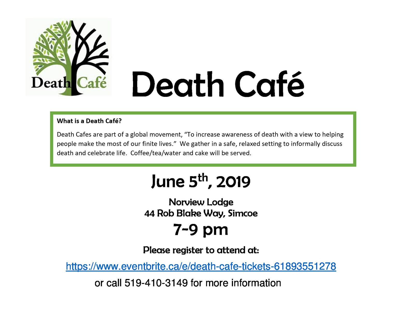 Death Cafe - Simcoe