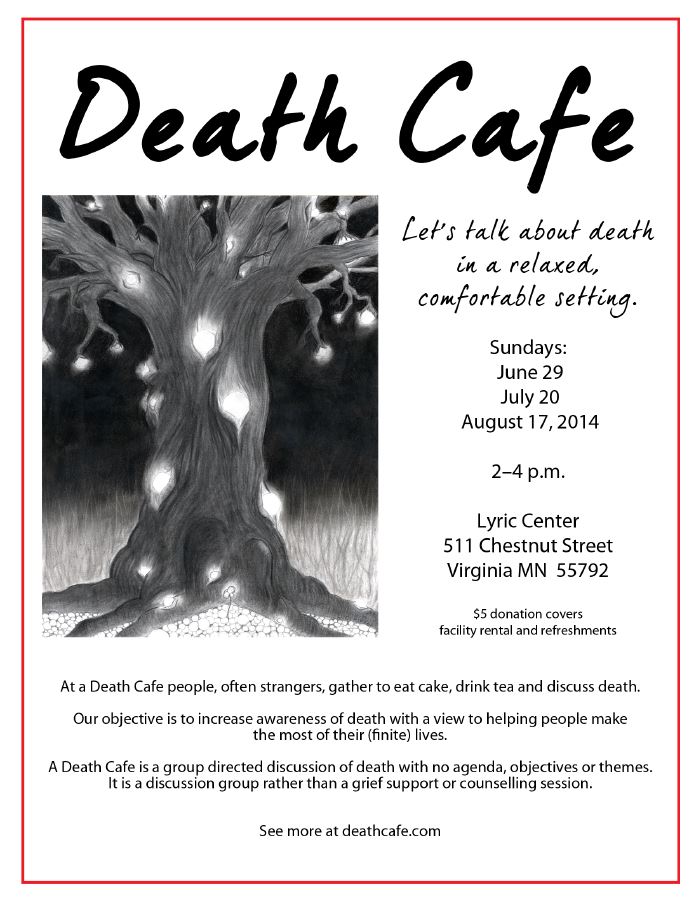Death Cafe in Virginia, Minnesota