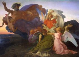 Alexandre Cabanel (1823-1889), The Death of Moses, 1851, Oil on canvas, 110 x 154 in.